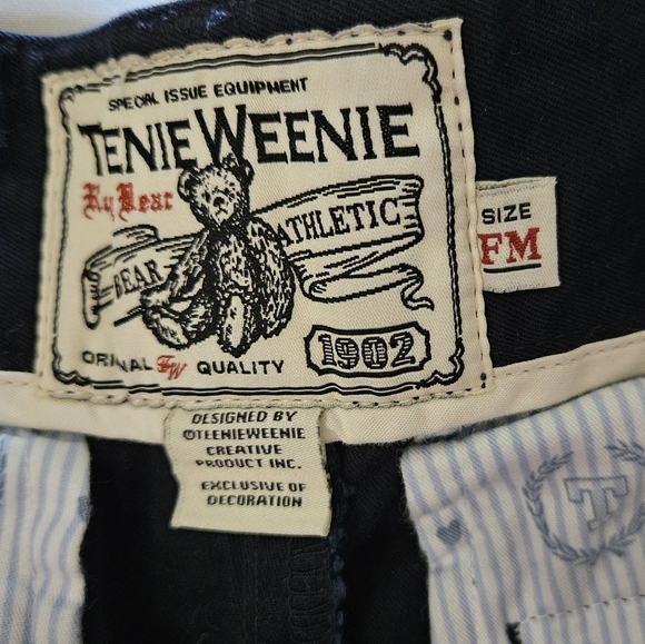 Teenie Weenie Navy Blue Embroidered Women's Shorts Size FM - Picture 6 of 12